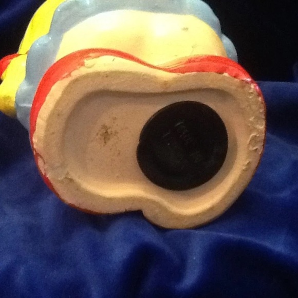 Vintage Carnival Chalkware piggy bank- hard to find in this great of shape - Picture 5 of 10